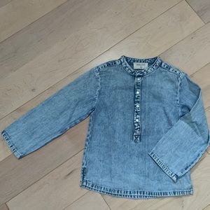 Loius Louise Paris French designer boys soft denim cotton shirt